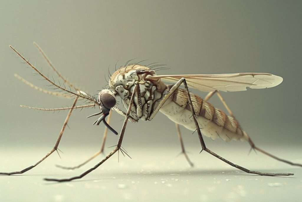 An image using AI showing what a mosquito looks like