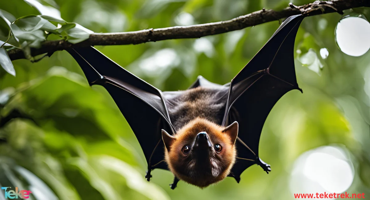 the Indian flying fox bat